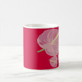 leidenschaftlich rosa Anthurium Kaffeetasse (Mittel)