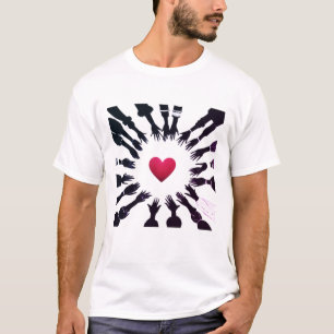 Leidenschaftliche Einheit: 🫳 Schwarz Rot ♥️ Desig T-Shirt