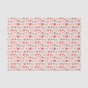 Leidenschaftliche Farbpalette: Valentins-Verzierun Seidenpapier