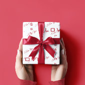 leidenschaftliche Liebe | Valentinstag Geschenkpapier