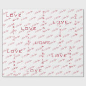 leidenschaftliche Liebe | Valentinstag Geschenkpapier (Flach)