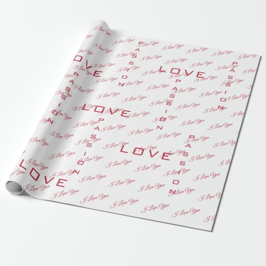 leidenschaftliche Liebe | Valentinstag Geschenkpapier (Ungerollt)