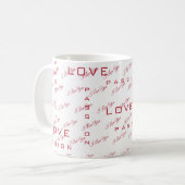 leidenschaftliche Liebe | Valentinstag Kaffeetasse (Vorderseite Links)