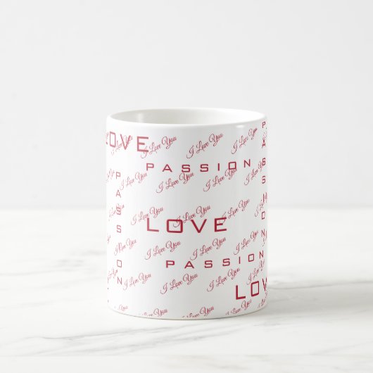leidenschaftliche Liebe | Valentinstag Kaffeetasse (Mittel)