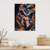 leidenschaftlicher Kuss Poster (Küche)