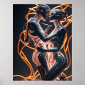 leidenschaftlicher Kuss Poster (Vorne)