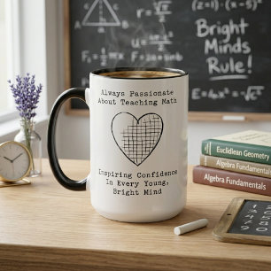 Leidenschaftlicher Mathematiklehrer: Inspirierende Tasse