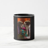leidenschaftliches Paar vintage retro Tasse (Zentrum)