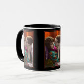leidenschaftliches Paar vintage retro Tasse (Vorderseite Links)