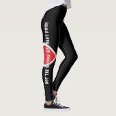 Leidenschaftpinups-"nicht Durchschnitts-" schwarze Leggings (Rechts)