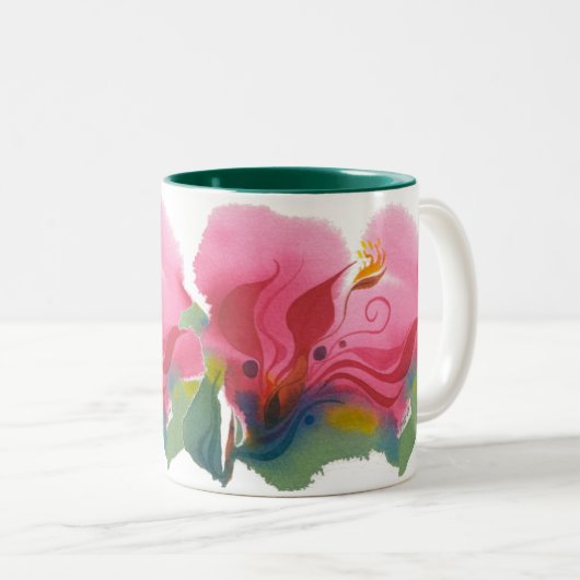 Leidenschafts-Blume, Nr. 2 Zweifarbige Tasse (VorderseiteRechts)