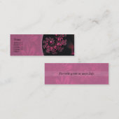 Leidenschafts-Blumen-Kontakt-Geschäfts-Karte Mini Visitenkarte (Vorne/Hinten)