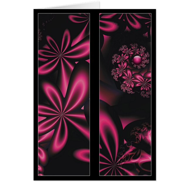 Leidenschafts-Blumen-Lesezeichen-Karte (Vorne)