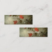 Leidenschafts-Blumen-und Kolibri-Visitenkarten Mini Visitenkarte (Vorne/Hinten)