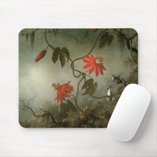 Leidenschafts-Blumen und Kolibris Mousepad (Mit Mouse)