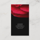 Leidenschafts-Rosen-Geschäfts-Karte Visitenkarte (Rückseite)