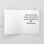 "LEIDER CHRISTMAS" MACHST DU MICH IMMER LÄCHELN! KARTE (Innenseite)