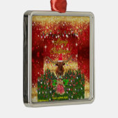 LEIDER CHRISTMAS! Texas LongHorn Style! Ornament Aus Metall (Rechts)