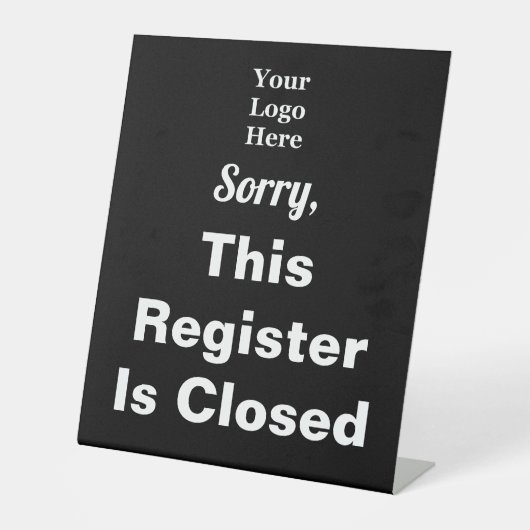 Leider ist dieses Register geschlossen Ihr Logo. Sockelschild (Vorderseite)