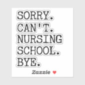 Leider kann die Krankenschule nicht durch die Kind Aufkleber (Blatt)