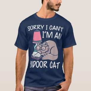 Leider kann ich ein Indoor-Cat-Buch lesen T-Shirt