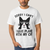 LEIDER KANN ICH KEINE PLÄNE HABEN. Tuxedo CAT, T - T-Shirt (Vorderseite)