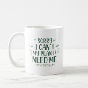 Leider kann ich meine Pflanze nicht brauchen Kaffeetasse