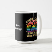 Leider kann ich mit meinem Hund Funny von Lover ke Kaffeetasse (VorderseiteRechts)