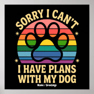 Leider kann ich mit meinem Hund Funny von Lover ke Poster