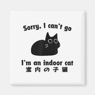 Leider kann ich nicht gehen, ich bin ein Indoor Ca Magnet