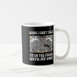 Leider kann ich nicht sprechen, ich bin am Telefon Kaffeetasse
