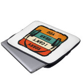 Leider kann ich Sie nicht hören - Retro-Kopfhörer Laptopschutzhülle (Vorne Knopf)