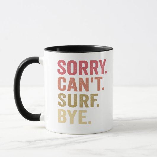 Leider kann nicht surfen durch lustige Surfer Surf Tasse (Links)