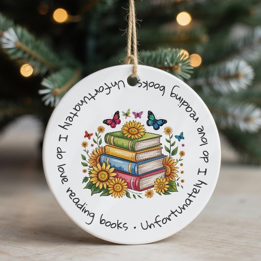 Leider lese ich Lieben Bücher weiter Keramik Ornament