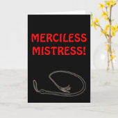 LEIDER MISTRESS! KARTE (Gelbe Blume)