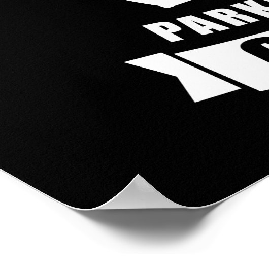 Leider sagte Parkplatz Camper Camping Caravan Wohn Poster (Ecke)