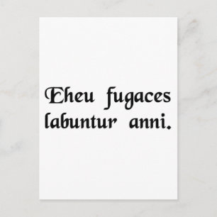 Leider sind die kommenden Jahre vergangen. Postkarte