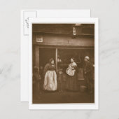 Leidet an der Flut, von 'Street Life in Lon Postkarte (Vorne/Hinten)