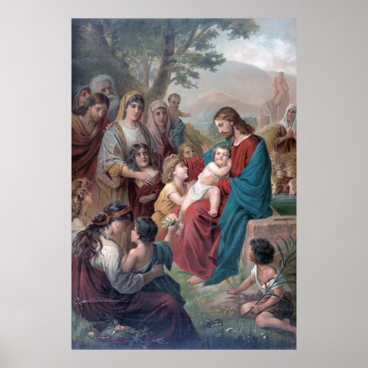 Leidet kleine Kinder, die zu mir kommen (1892) Poster (Vorne)