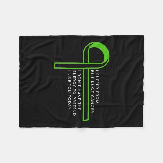 leidet unter dem Gallengangkrebs Fleecedecke (Vorderseite (Horizontal))