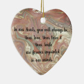 Leidgeschenk-Herzverzierung, Verlust von geliebtem Keramik Ornament (Rechts)