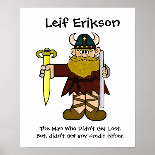 Leif Erikson Poster (Vorne)