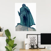 Leif Erikson Reykjavík Statue Poster (Heimbüro)