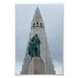 Leif Erikson Statue, Island Fotodruck