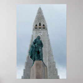Leif Erikson Statue, Island Poster