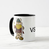 Leif Erikson Vs Christopher Columbus Tasse (Vorderseite Links)