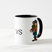 Leif Erikson Vs Christopher Columbus Tasse (VorderseiteRechts)