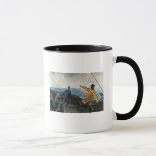 Leif Eriksson visiert Land in Amerika, 1893 an Tasse