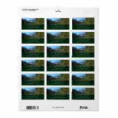 Leigh Lake at Grand Teton Nationalpark Adressaufkleber (Vorne)