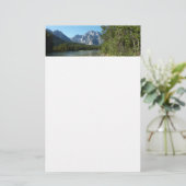 Leigh Lake at Grand Teton Nationalpark Briefpapier (Stehend Vorderseite)